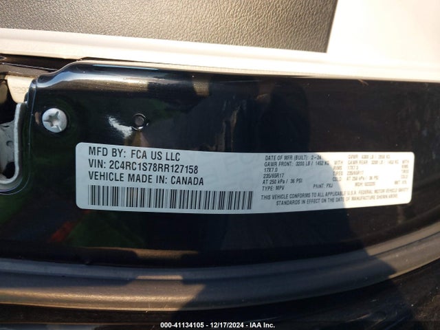 Chrysler Pacifica Hybrid Select 2024 2C4RC1S78RR127158 Image 8