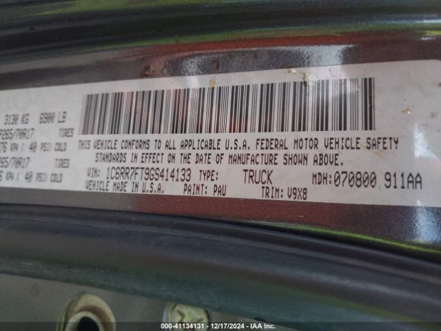 1C6RR7FT9GS414133 RAM 1500 Tradesman