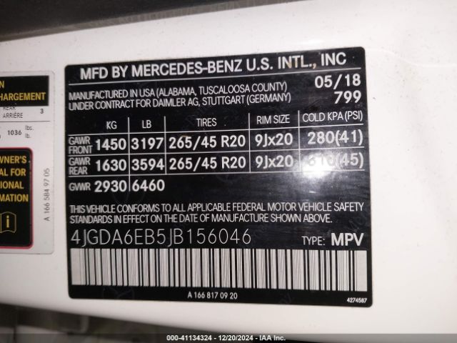 2018 MERCEDES-BENZ AMG GLE 43 4JGDA6EB5JB156046 Photo 8