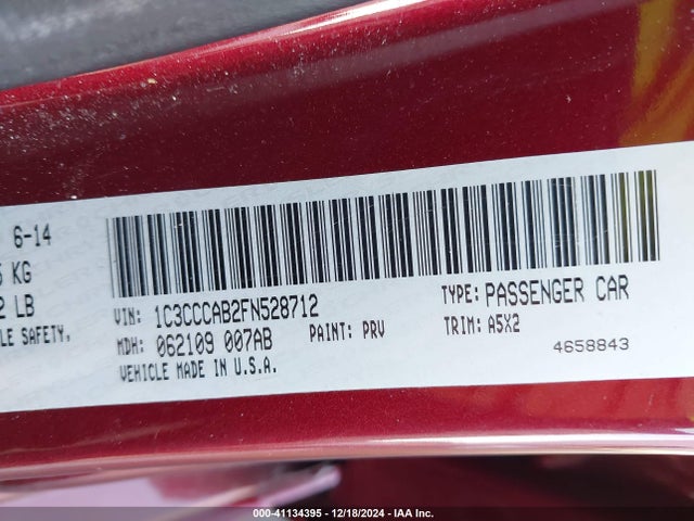 Chrysler 200 Limited 2015 1C3CCCAB2FN528712 Image 9