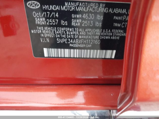 5NPE34ABXFH112160 Hyundai Sonata Limited 2.0t