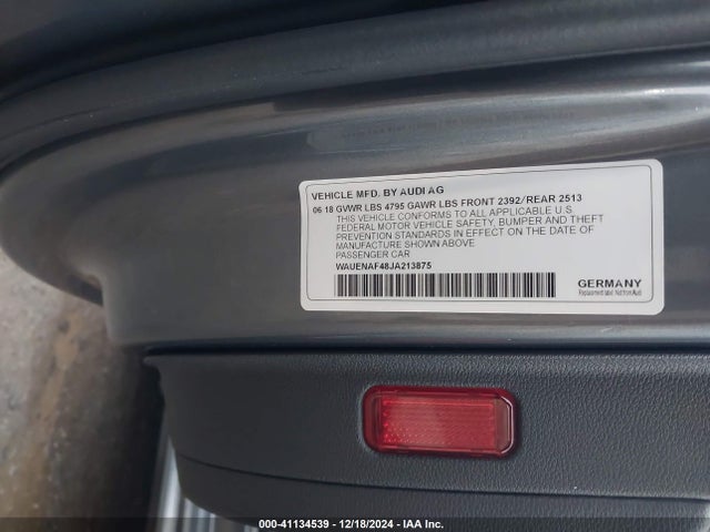 2018 AUDI A4 WAUENAF48JA213875 Photo 8