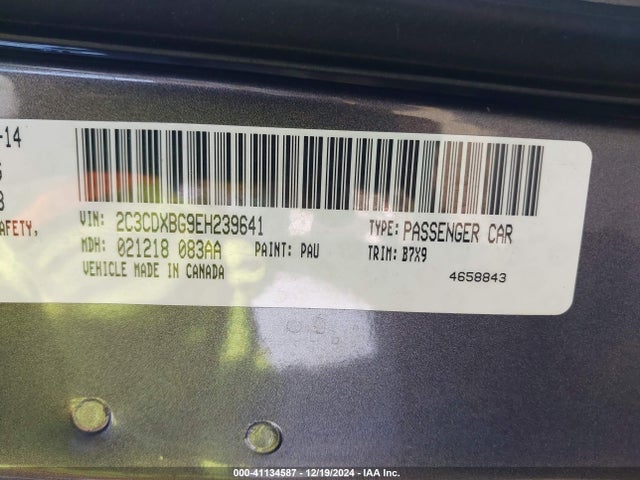 Dodge Charger Se 2014 2C3CDXBG9EH239641 Image 9
