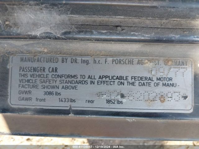 1978 PORSCHE 924 9248202893 Photo 8