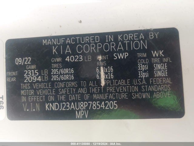 KIA SOUL S 2023 KNDJ23AU8P7854205 Image 9