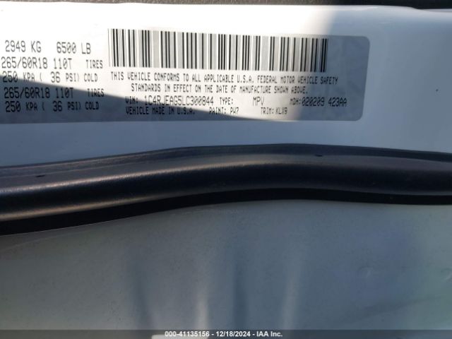 1C4RJEAG5LC300844 Jeep Grand Cherokee Laredo E 4x2