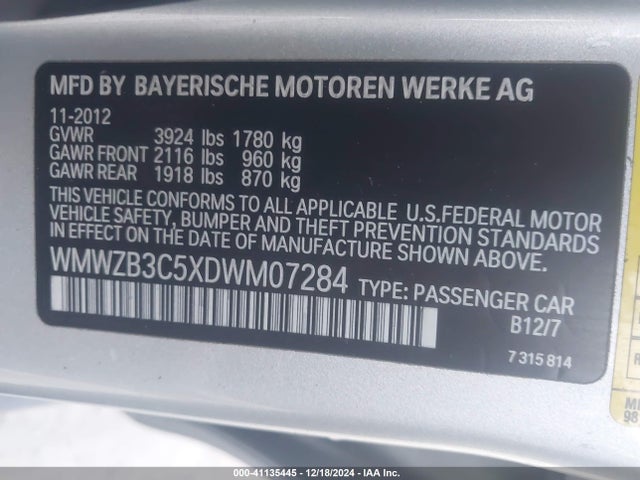 2013 MINI COUNTRYMAN WMWZB3C5XDWM07284 Photo 8