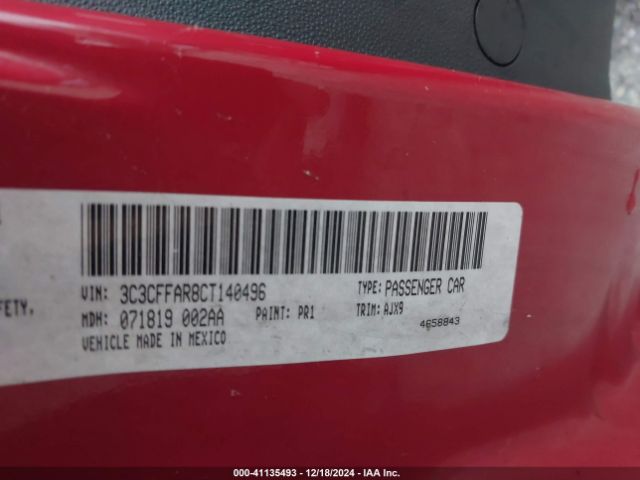 2012 FIAT 500 3C3CFFAR8CT140496 Photo 8