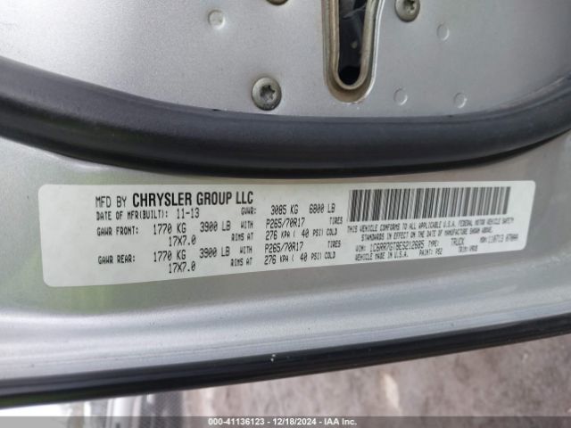 1C6RR7GT8ES212685 RAM 1500 Slt