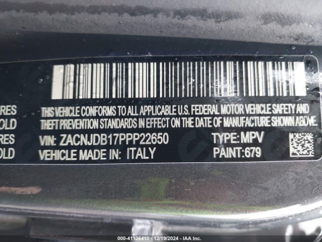 ZACNJDB17PPP22650 Jeep Renegade Latitude 4x4