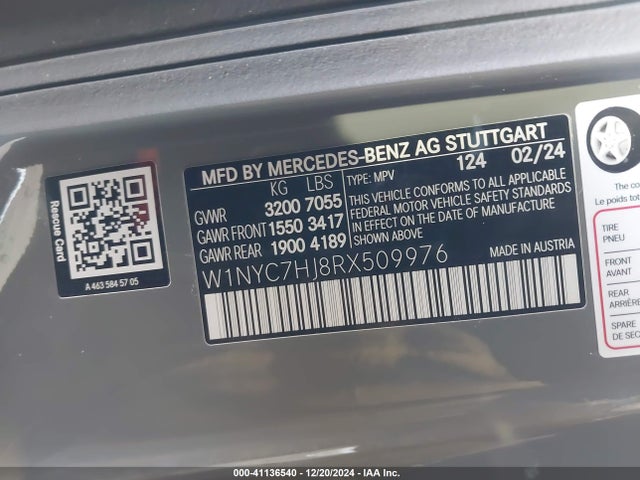 W1NYC7HJ8RX509976 Mercedes-Benz Amg G 63 4matic