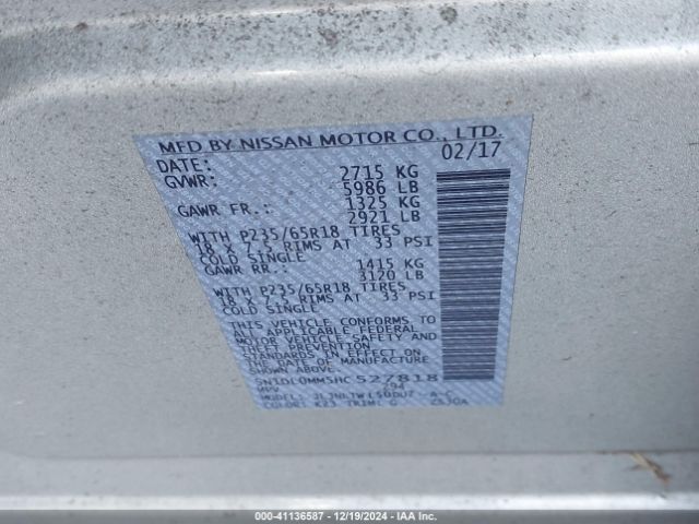 5N1DL0MM5HC527818 Infiniti QX60