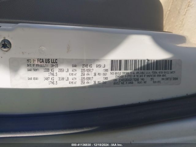 2C4RDGBG4GR176208 Dodge Grand Caravan American Value Pkg