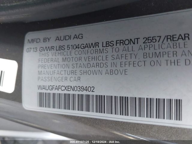 WAUGFAFCXEN039402 Audi A6 2.0t Premium