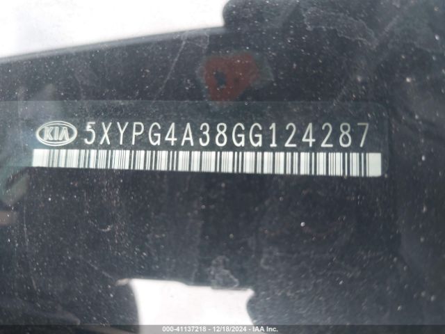 5XYPG4A38GG124287 KIA Sorento 2.4l L