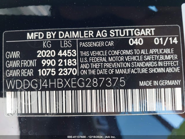 Mercedes-Benz C 250 2014 WDDGJ4HBXEG287375 Image 9