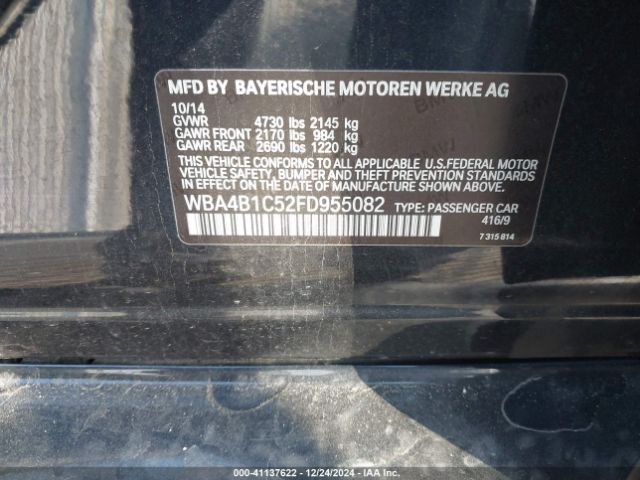 WBA4B1C52FD955082 BMW 435i Gran Coupe