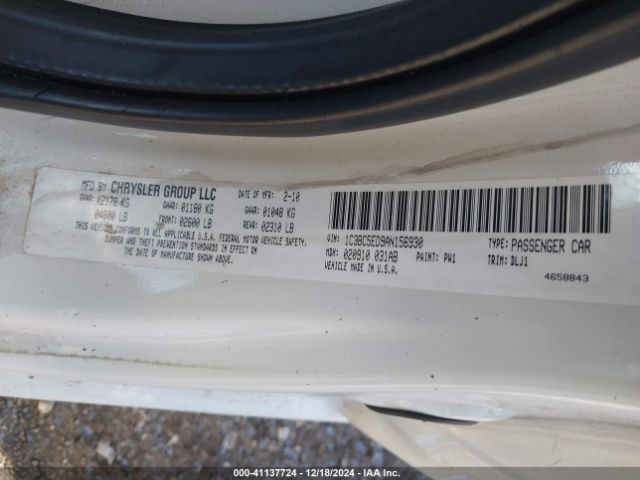 2010 CHRYSLER SEBRING 1C3BC5ED9AN156930 Photo 8