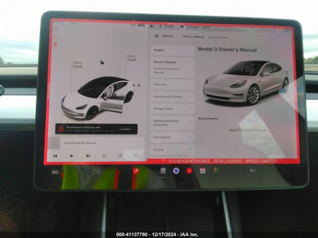 5YJ3E1EB1KF513163 Tesla Model 3 Long Range/performance