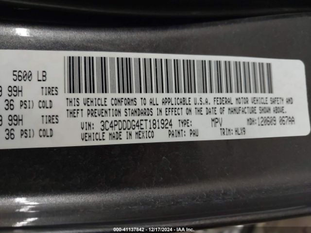 3C4PDDDG4ET181924 Dodge Journey Limited