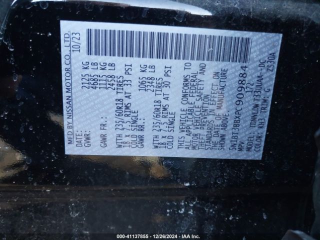 5N1BT3BBXPC909884 Nissan Rogue Sv Intelligent Awd