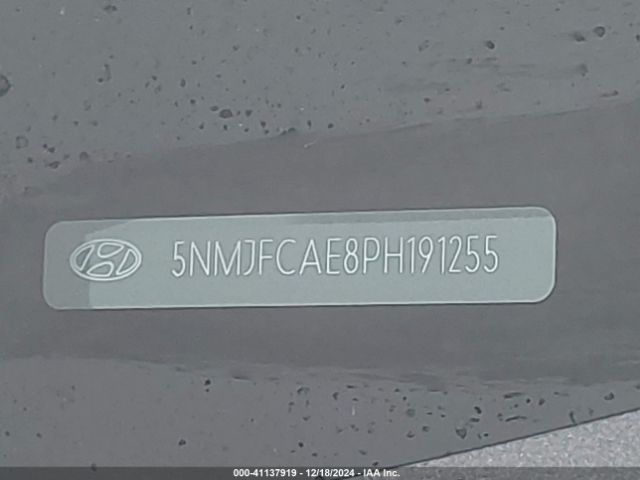 5NMJFCAE8PH191255 Hyundai TUCSON SEL