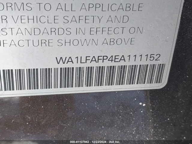 WA1LFAFP4EA111152 Audi Q5 2.0t Premium