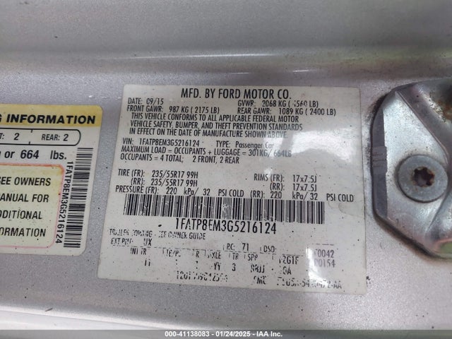 1FATP8EM3G5216124 Ford Mustang V6