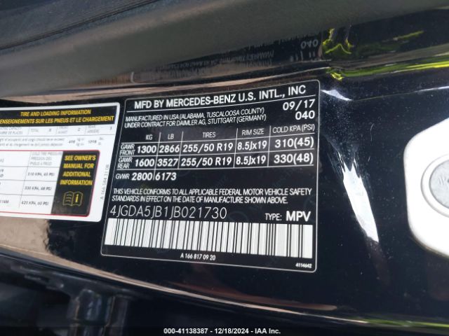 2018 MERCEDES-BENZ GLE 350 4JGDA5JB1JB021730 Photo 8