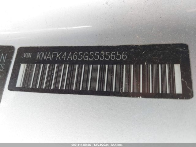 KNAFK4A65G5535656 KIA FORTE LX