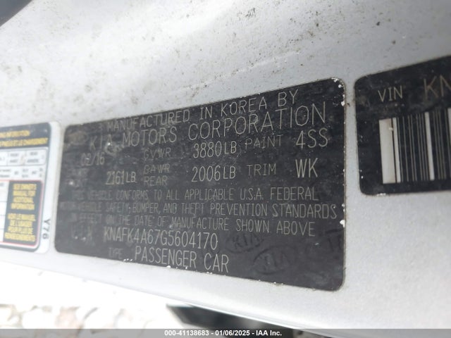 KIA FORTE LX 2016 KNAFK4A67G5604170 Image 9