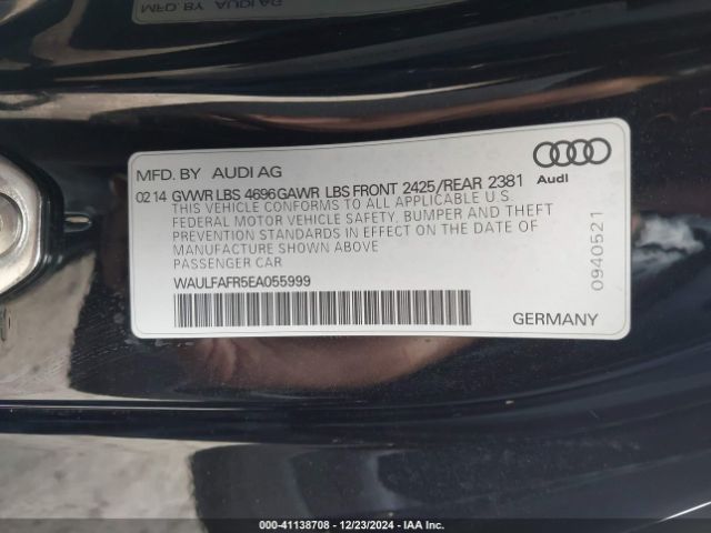 WAULFAFR5EA055999 Audi A5 2.0t Premium