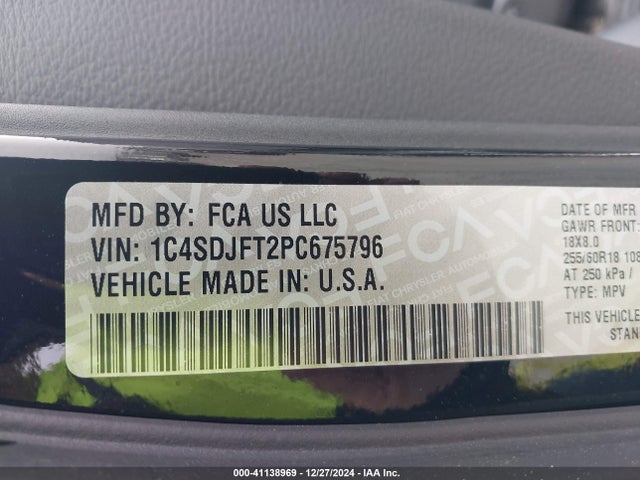 Dodge Durango Pursuit Awd 2023 1C4SDJFT2PC675796 Image 9