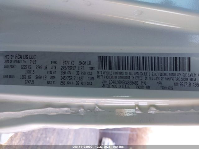 1C4HJXDN5KW668486 Jeep Wrangler Unlimited Sport S 4x4