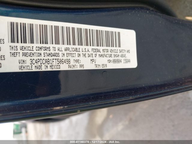 3C4PDCAB1FT506498 Dodge Journey American Value Pkg