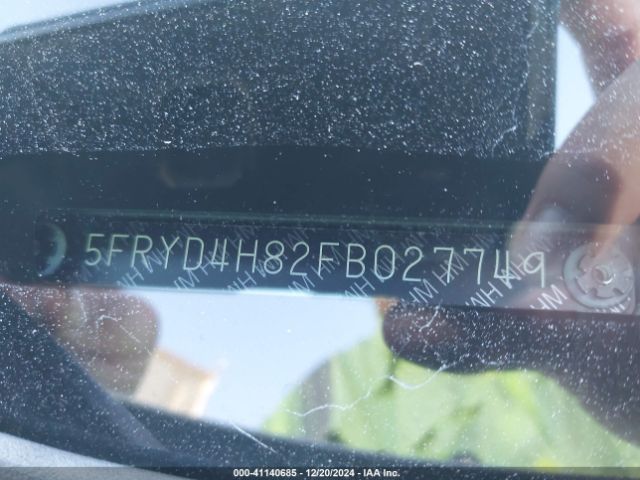 5FRYD4H82FB027749 Acura Mdx Advance Pkg W/entertainment Pkg