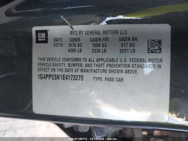 1G4PP5SK1E4173270 Buick Verano