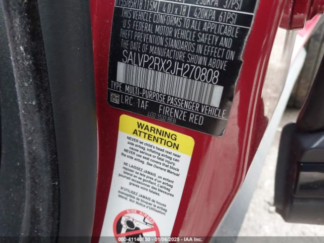 2018 LAND ROVER RANGE ROVER EVOQUE SALVP2RX2JH270808 Photo 8