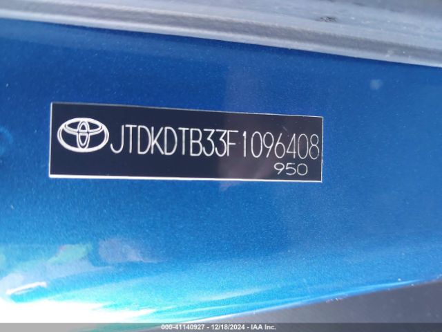 JTDKDTB33F1096408 Toyota Prius C One