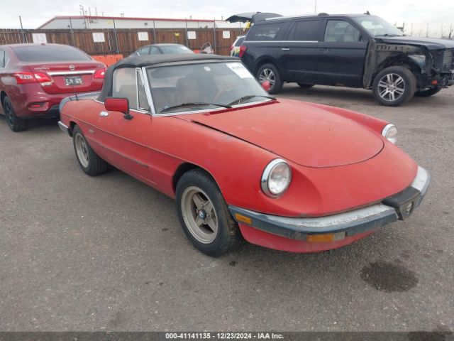 1987 ALFA ROMEO SPIDER ZARBA5581H1048846