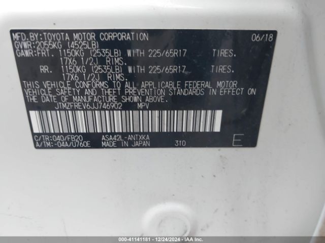 2018 TOYOTA RAV4 JTMZFREV6JJ746902 Photo 8