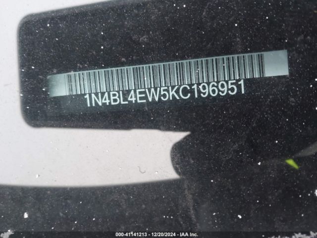 1N4BL4EW5KC196951 Nissan Altima 2.5 Sl