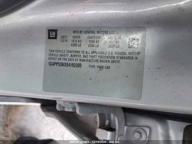 1G4PP5SKXE4182985 Buick Verano