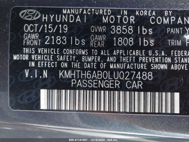 2020 HYUNDAI VELOSTER KMHTH6AB0LU027488 Photo 8