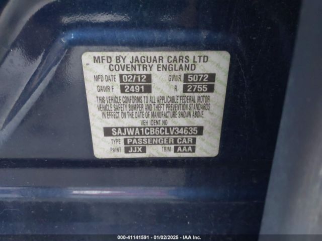 2012 JAGUAR XJ SAJWA1CB6CLV34635 Photo 8