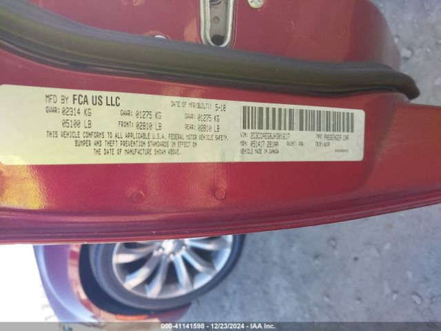 2C3CCAEG8JH301617 Chrysler 300 Limited