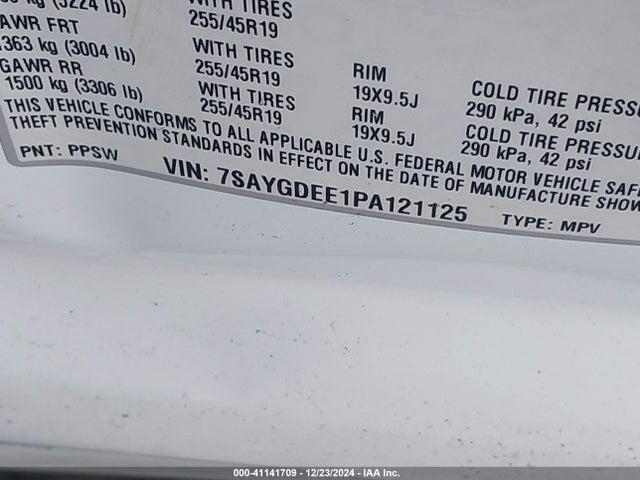 2023 TESLA MODEL Y 7SAYGDEE1PA121125 Photo 8