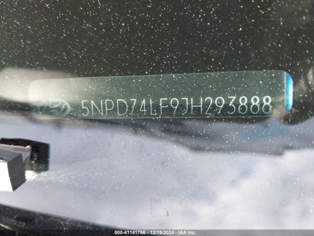 5NPD74LF9JH293888 Hyundai ELANTRA SE