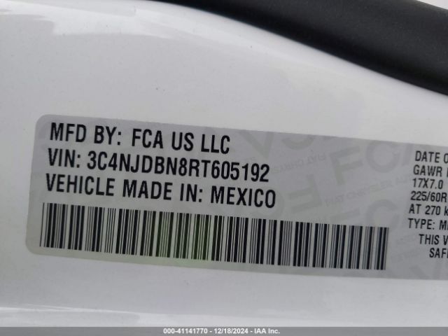 3C4NJDBN8RT605192 Jeep Compass Latitude 4x4