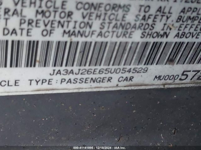 2005 MITSUBISHI LANCER JA3AJ26E65U054529 Photo 8